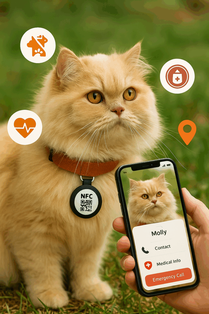 Peggie Smart Pet Accessories including NFC pet collars